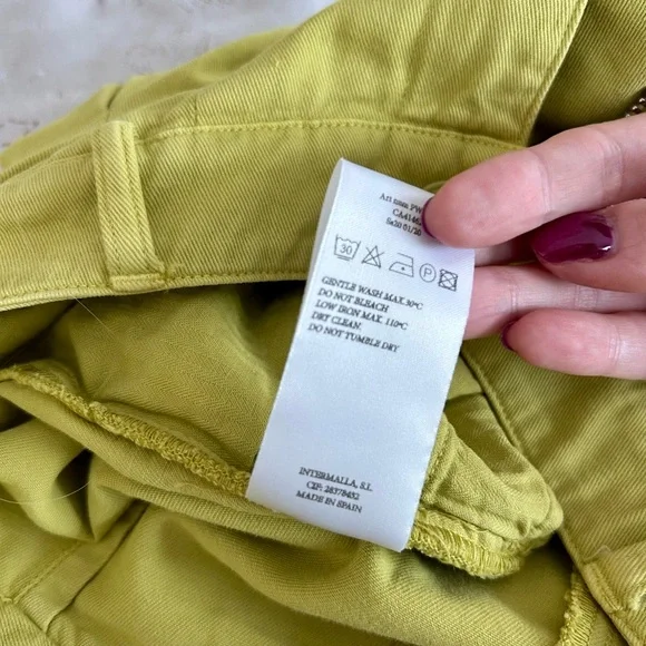 💚 Paloma Wool Lime Green Wide-Leg Trousers - Picture 9 of 9